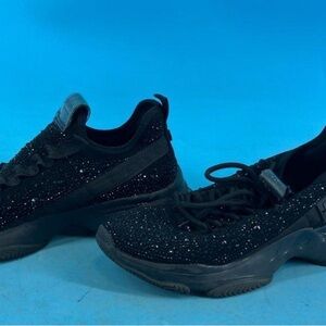 Black Glitter Women's Sneakers